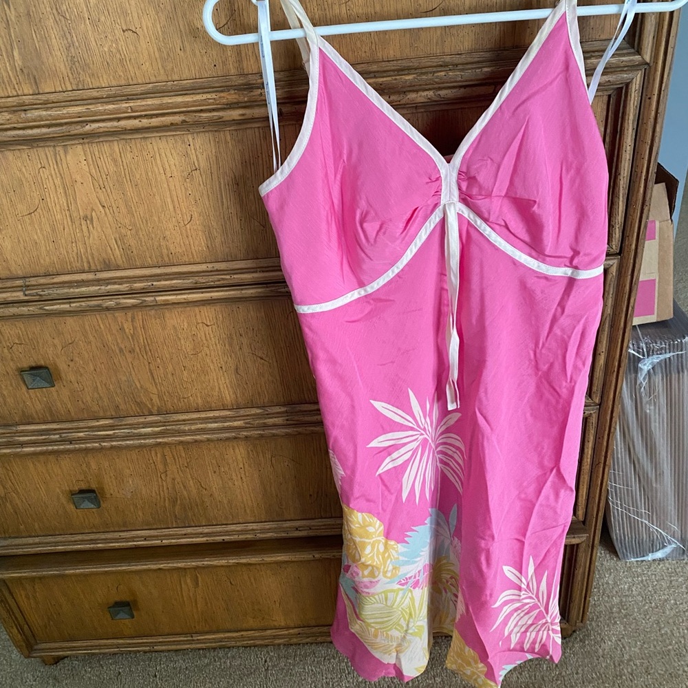 Awesome pink dress New with tags 100% silk - Picture 9 of 10